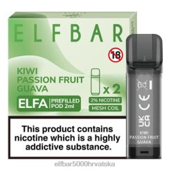 ELFBAR ELFA unaprijed napunjena mahuna (2 pakiranja) kivi marakuja guava 0PZ0X117 - Elf Bar Uređaj Okusi