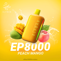 ELFBAR EP8000 jednokratni vape breskva mango 0PZ0X315 - Elf Bar S Filterom