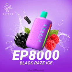 ELFBAR EP8000 jednokratni vape crni razz ice 0PZ0X311 - Elf Bar Hrvatska