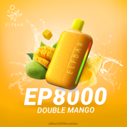 ELFBAR EP8000 jednokratni vape dupli mango 0PZ0X309 - Elf Bar Cijena