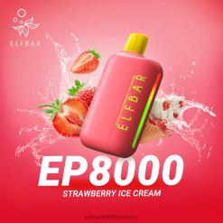 ELFBAR EP8000 jednokratni vape sladoled od jagoda 0PZ0X316 - Elf Bar Okusi Nastavci