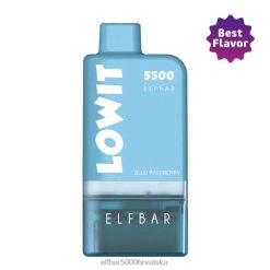 ELFBAR LOWIT 5500 komplet unaprijed napunjenih mahuna plava malina + plava baterija 0PZ0X370 - Elf Bar Gdje Kupiti