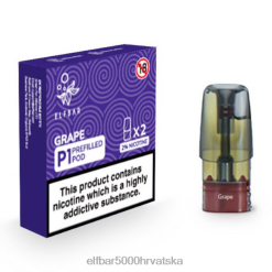 ELFBAR Mate 500 P1 prethodno napunjene mahune (2 pakiranja) grožđe 0PZ0X145 - Elf Bar S Filterom