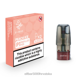 ELFBAR Mate 500 P1 prethodno napunjene mahune (2 pakiranja) led od breskve 0PZ0X152 - Elf Bar Okusi
